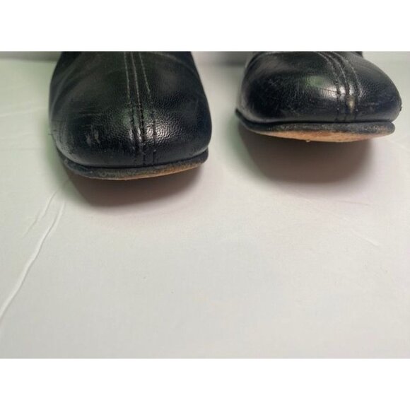 Vintage Amano Bootier Women's Black Leather Knee-High Go Go Boots With Heels - Picture 5 of 13